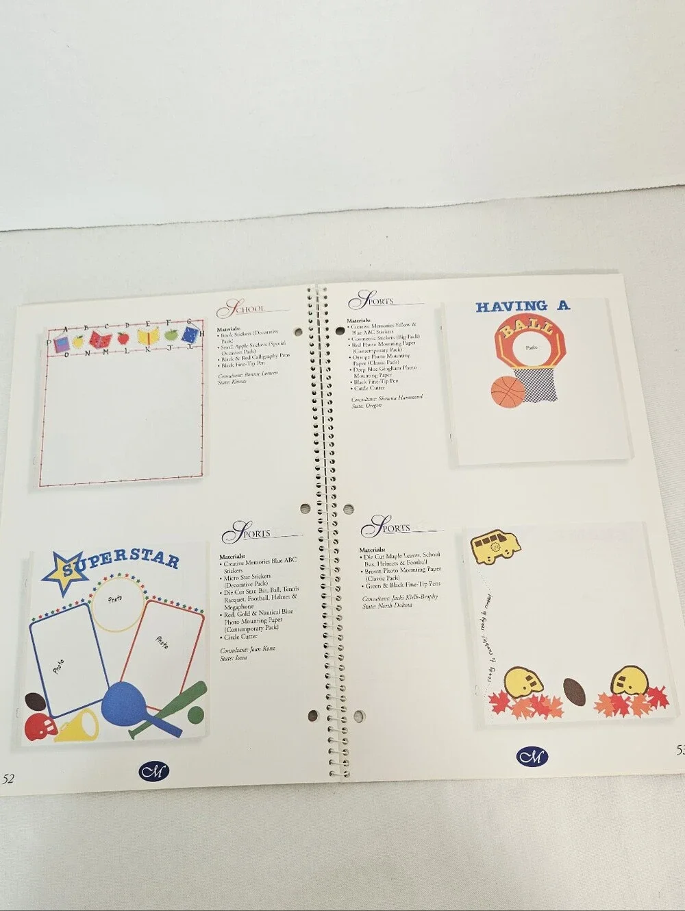 Creative Memories Scrapbook Page Design & Layout Ideas Book Vol IV 1998